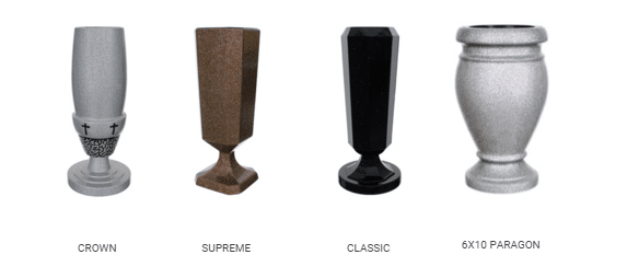 Upright Quality Vases and Urns by Merkle Monuments in Maryland