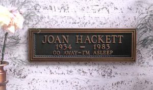 Joan Hackett epitaph