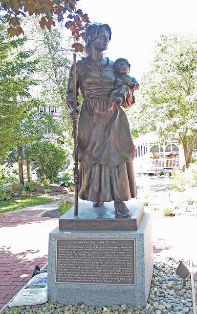 Revolutionary War - Molly Stark Statue, Wilmington, VT