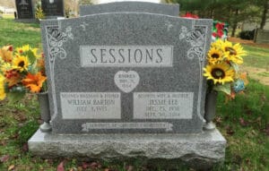 Traditional Granite & Marble Headstones and Lettering Done by Merkle Monuments in Maryland