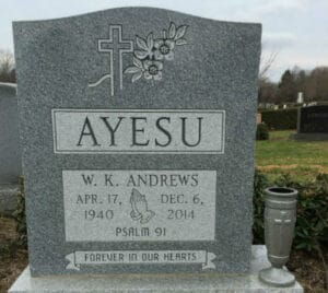 Traditional Granite & Marble Headstones and Lettering Done by Merkle Monuments in Maryland