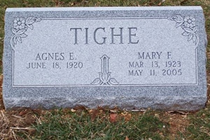 Slant Memorials and Headstones by Merkle Monuments in Maryland
