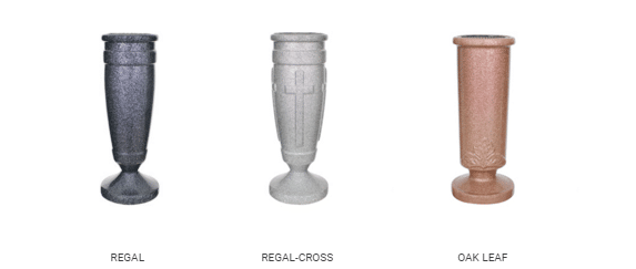 Quality Upright Vases by Merkle Monuments in Maryland