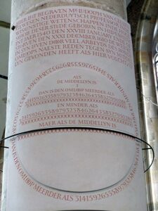 Ludolph Van Ceulen epitaph