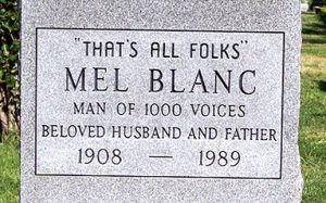 Mel Blanc tombstone